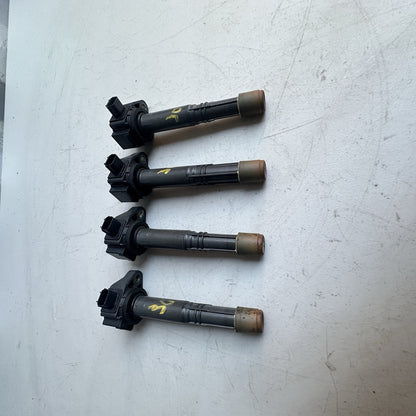 2013-2017 HONDA ACCORD 2.4L GAS FRONT ENGINE MOTOR IGNITION COIL SET OF 4 OEM