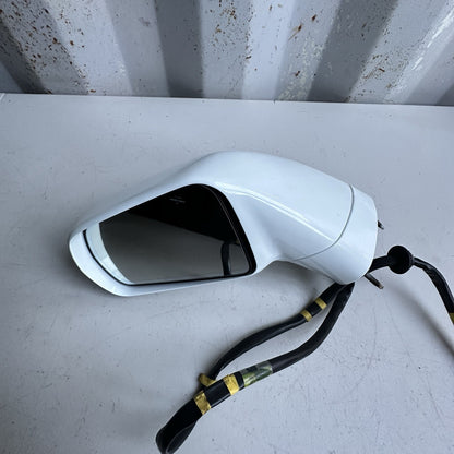 2014-2019 Chevy Corvette C7  Left Driver Mirror Assembly White OEM