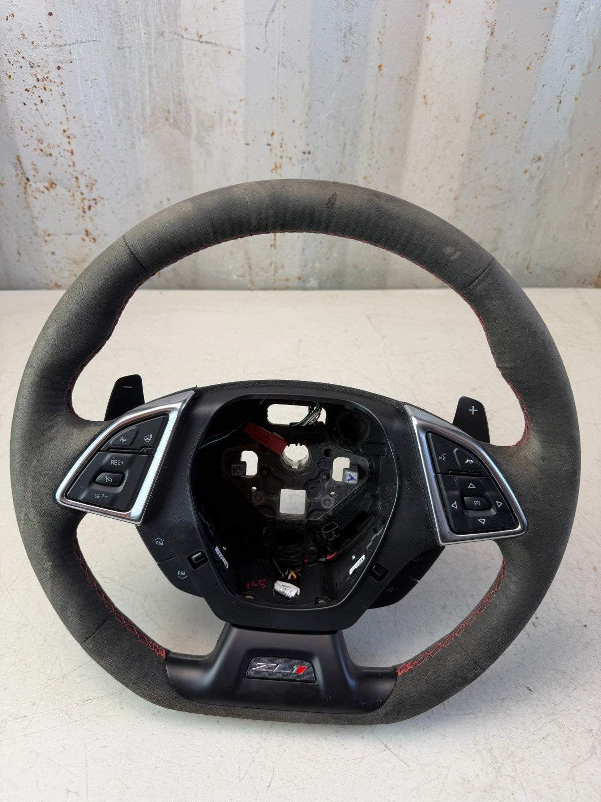 2023 CHEVROLET CAMARO ZL1 MULTIFUNCTION STEERING WHEEL BLACK ALCANTARA 23427866