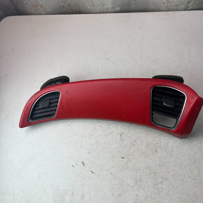 2014-2019 CHEVROLET CORVETTE DASHBOARD AIR VENT TRIM PANEL RED LEATHER 340165AB