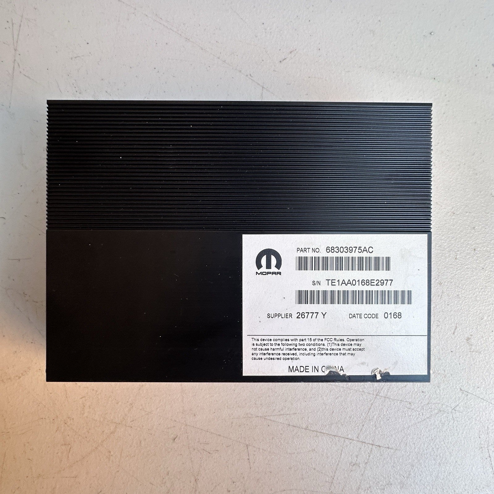 2017 - 2022  Charger/Challenger / Chrysler 300 Radio Amp Amplifier OE 68303975AC