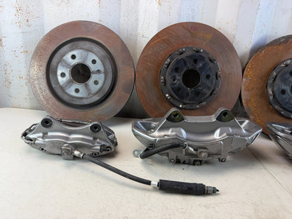 2016-2024 CHEVROLET CAMARO FRONT & REAR BREMBO BRAKE CALIPERS W/ ROTORS SET OEM