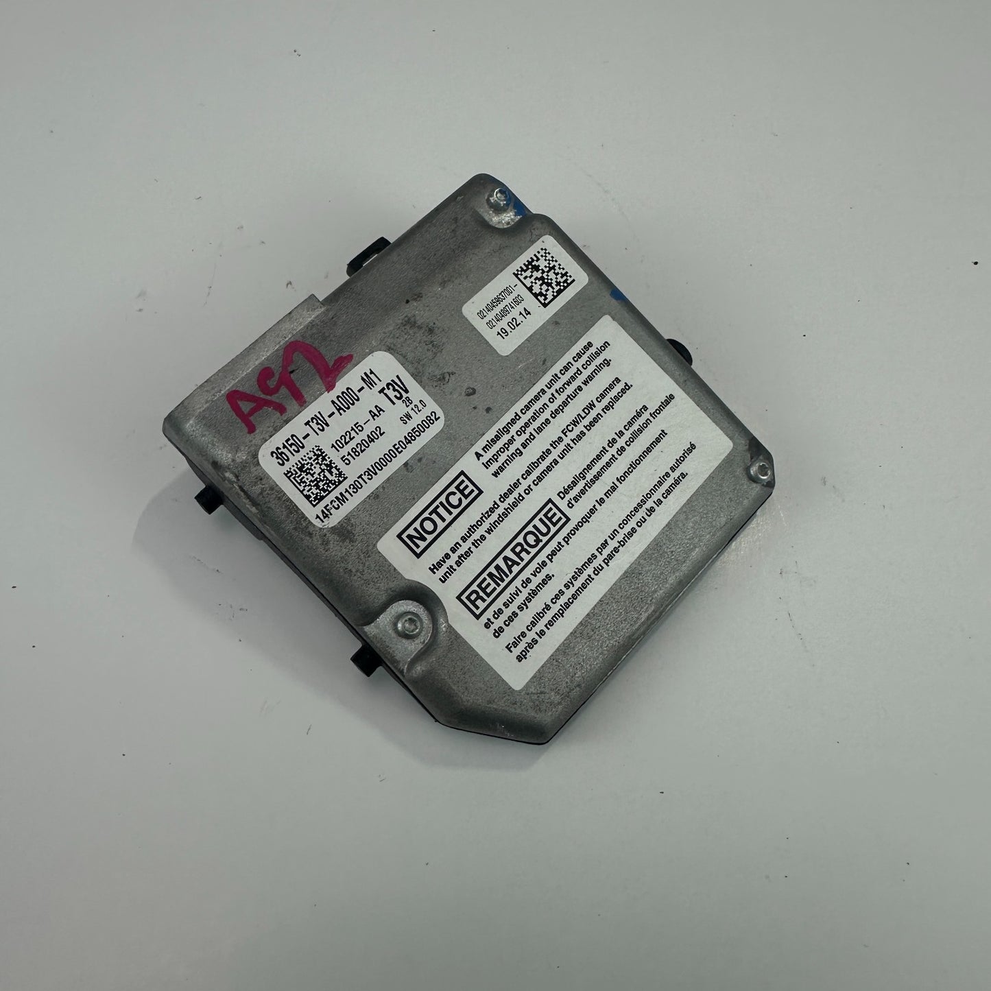 2014-2015 HONDA ACCORD HYBRID FRONT LANE DEPARTURE CAMERA ASSY 51820402 OEM