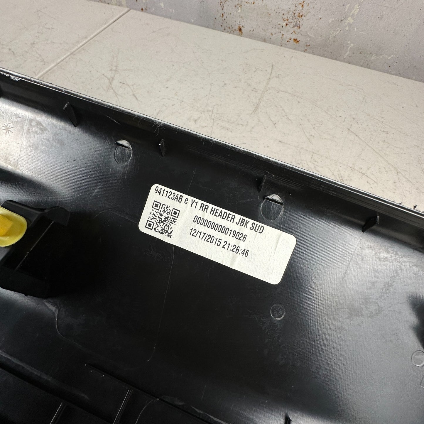 2014-19 CHEVROLET CORVETTE C7 REAR TRUNK DECK LID LATCH SURROUND TRIM PANEL OEM