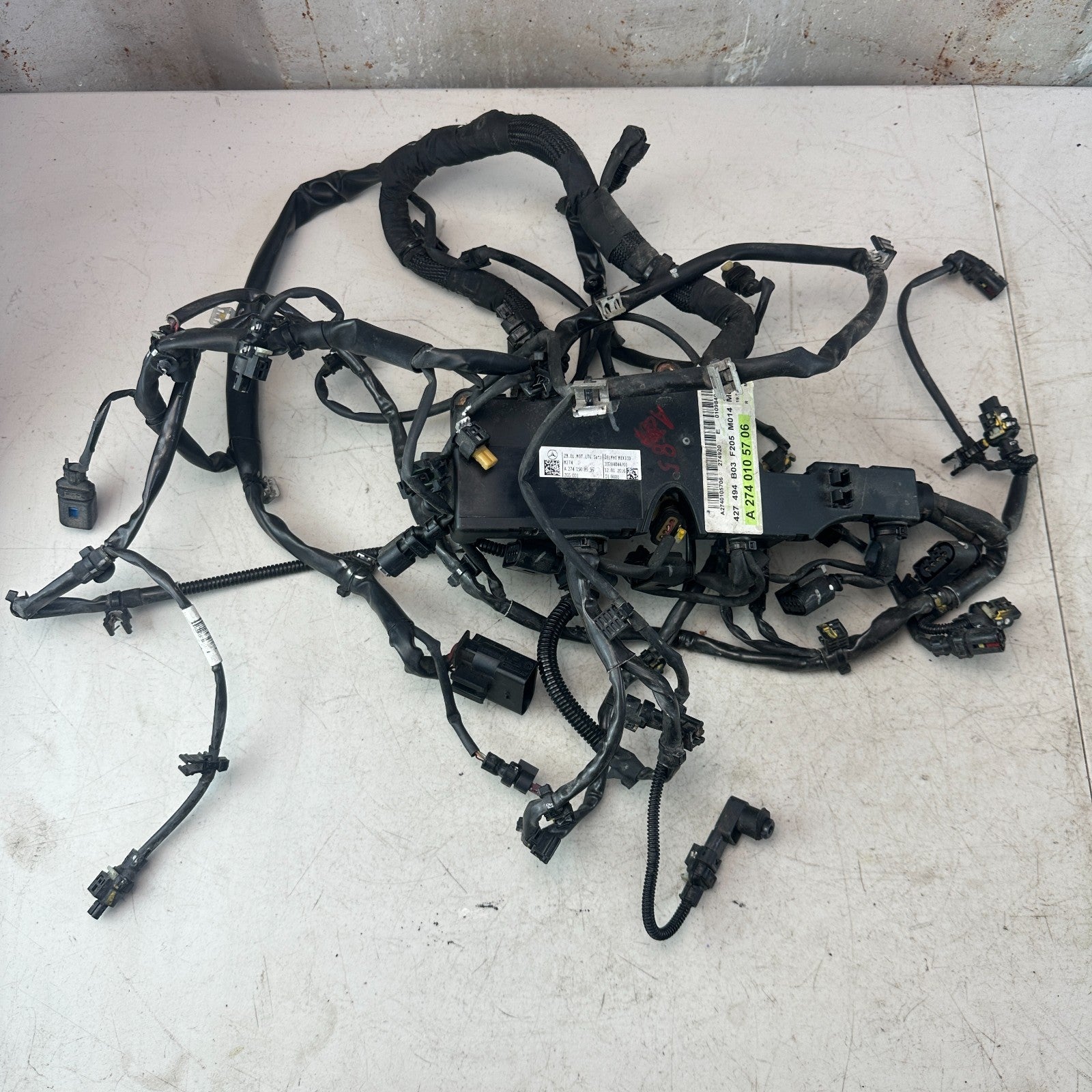 2015-2020 MERCEDES W205 C300 2.0L ENGINE BAY MOTOR WIRE WIRING HARNESS OEM