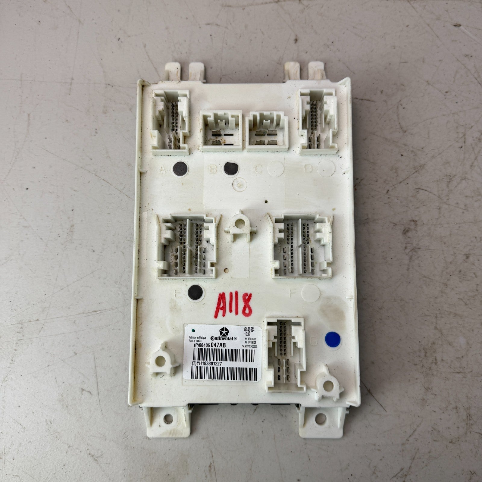 2017-2020 MASERATI LEVANTE SAM BODY CONTROL MODULE UNIT BCU BCM 68406047AB OEM