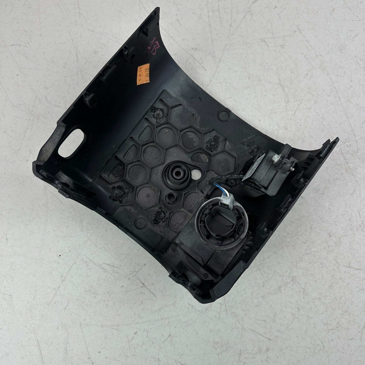 14-19 CORVETTE STEERING COLUMN HOUSING LOWER COVER TRIM W/ ANTI-THEFT MODULE OEM