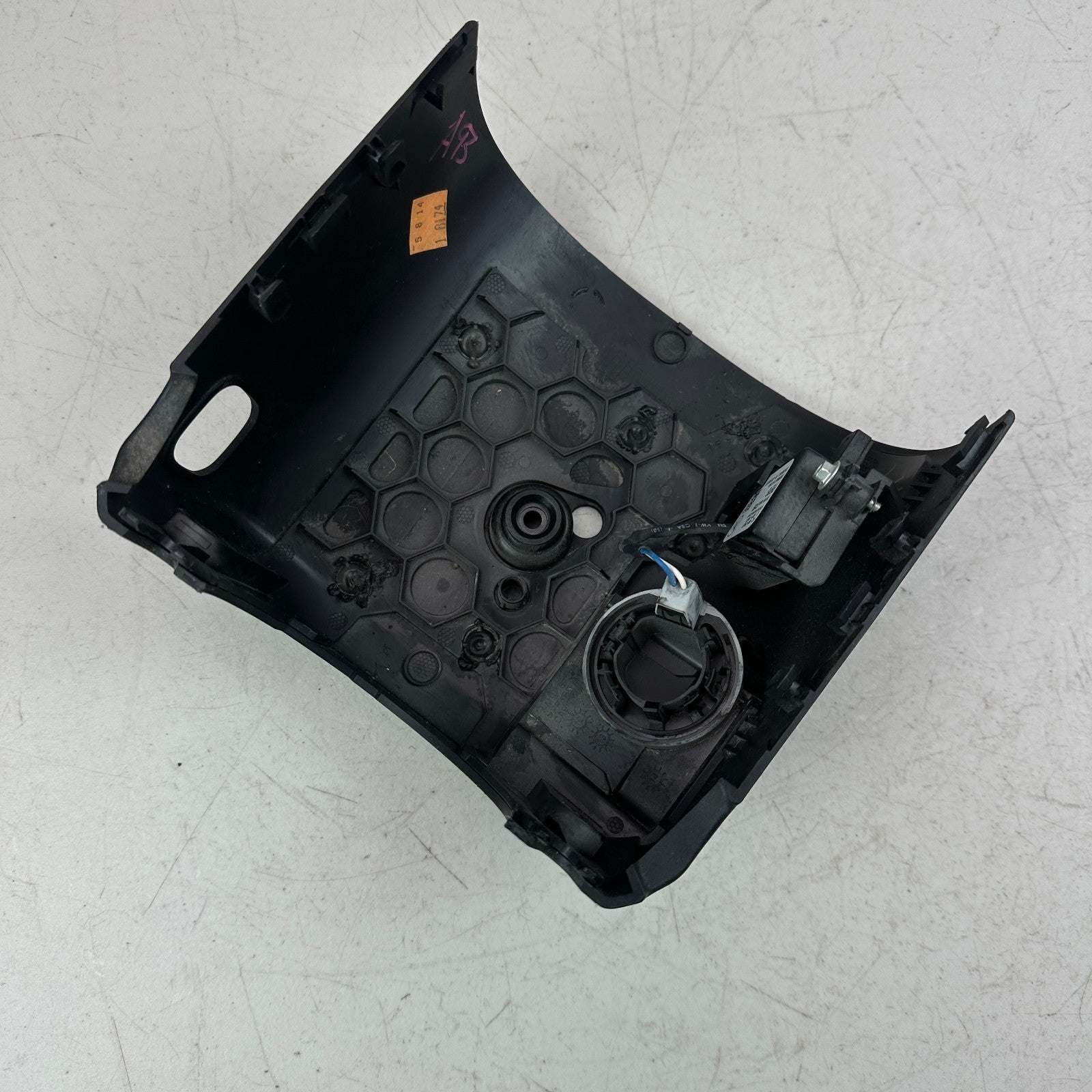 14-19 CORVETTE STEERING COLUMN HOUSING LOWER COVER TRIM W/ ANTI-THEFT MODULE OEM