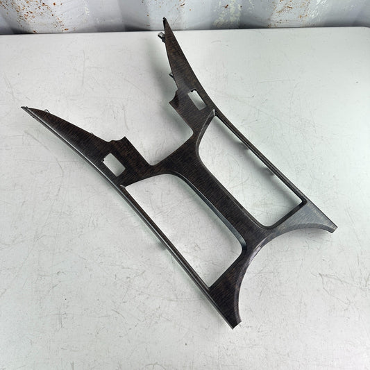 2007-2013 ACURA MDX FRONT CENTER CONSOLE GEAR SHIFTER COVER BEZEL WOODGRAIN OEM