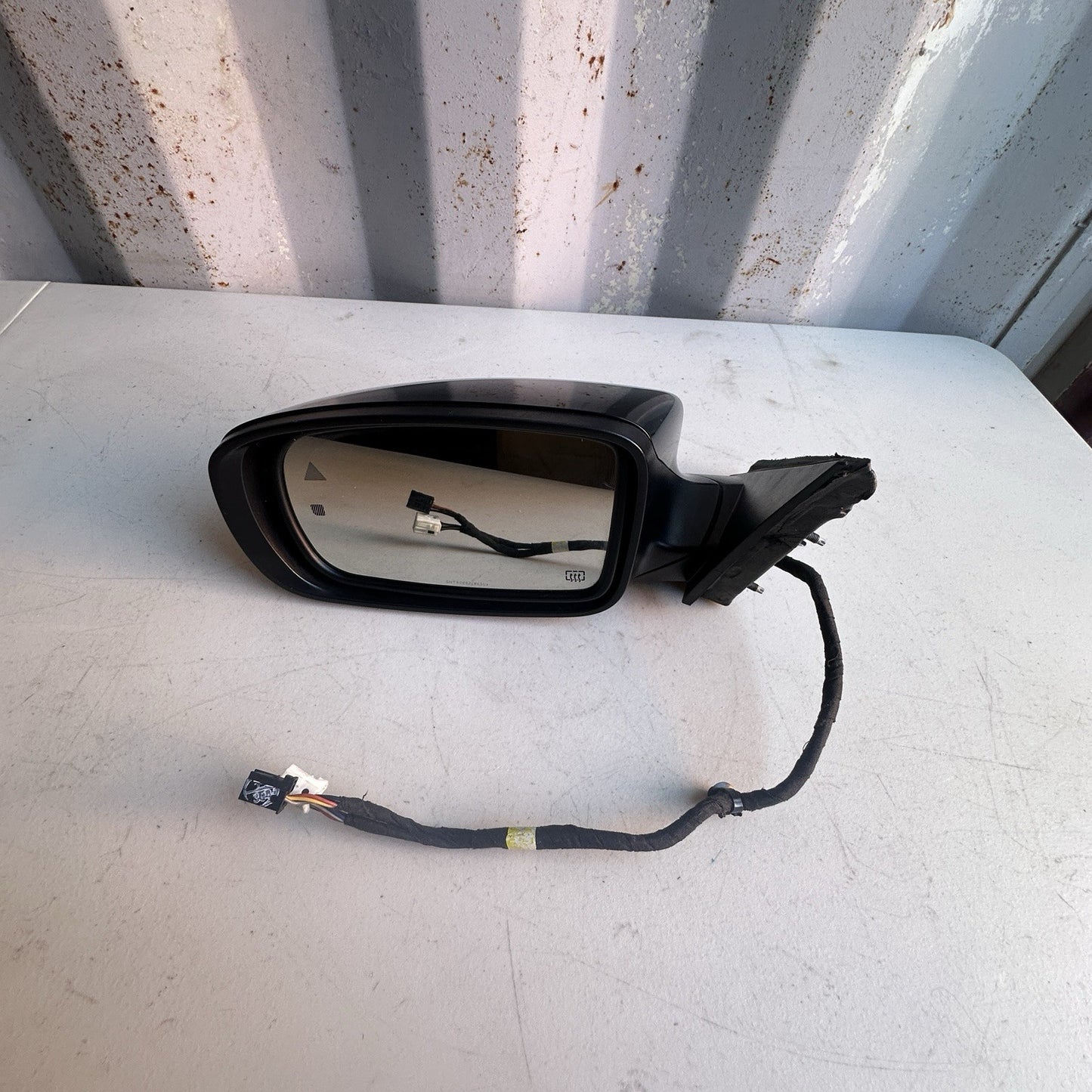 2015-20 DODGE CHARGER Left POWER HEATED MIRROR ASSEMBLY BLIND SPOT OEM Black