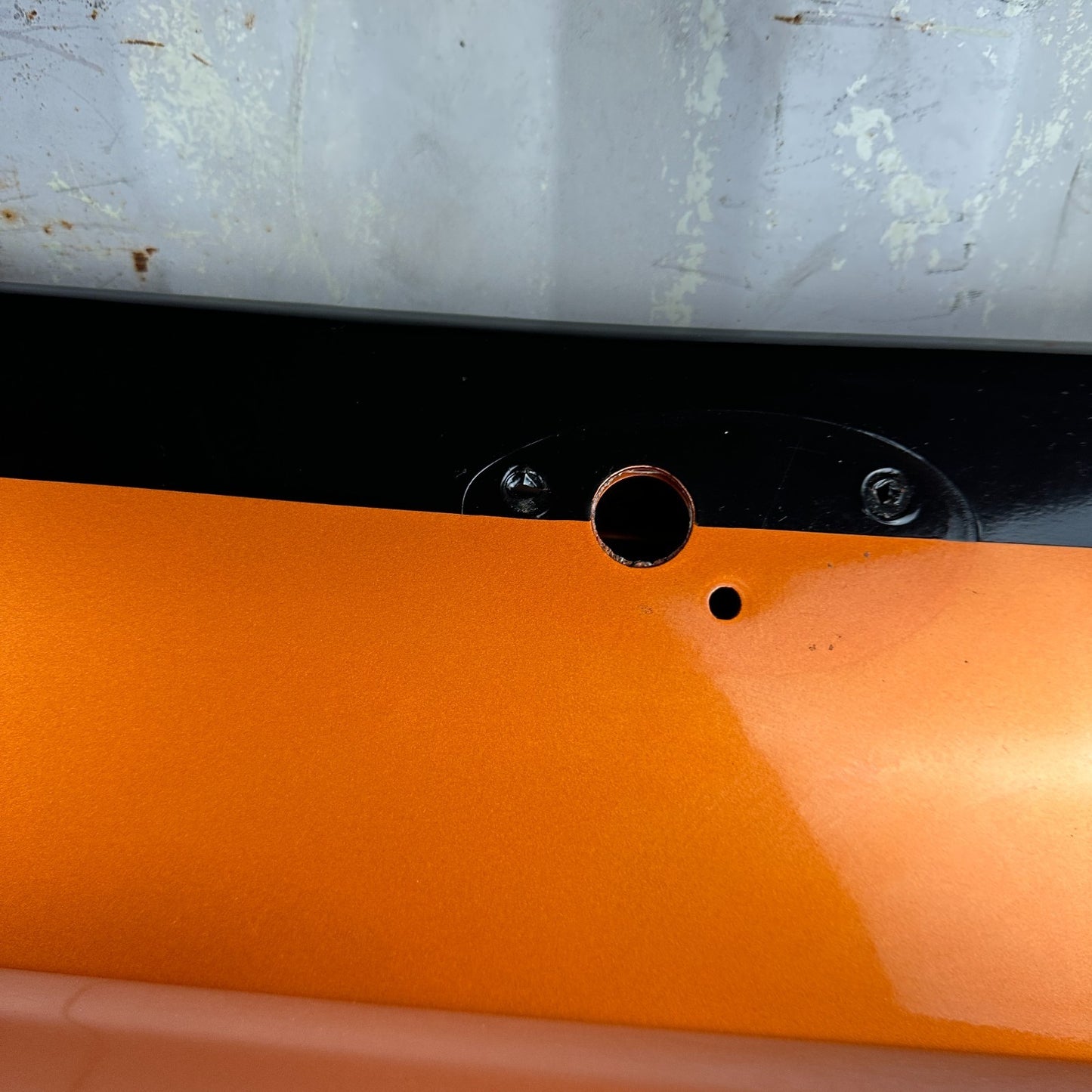 05-13 CHEVROLET CORVETTE FRONT RIGHT PASSENGER SIDE DOOR SHELL PANEL ORANGE OEM