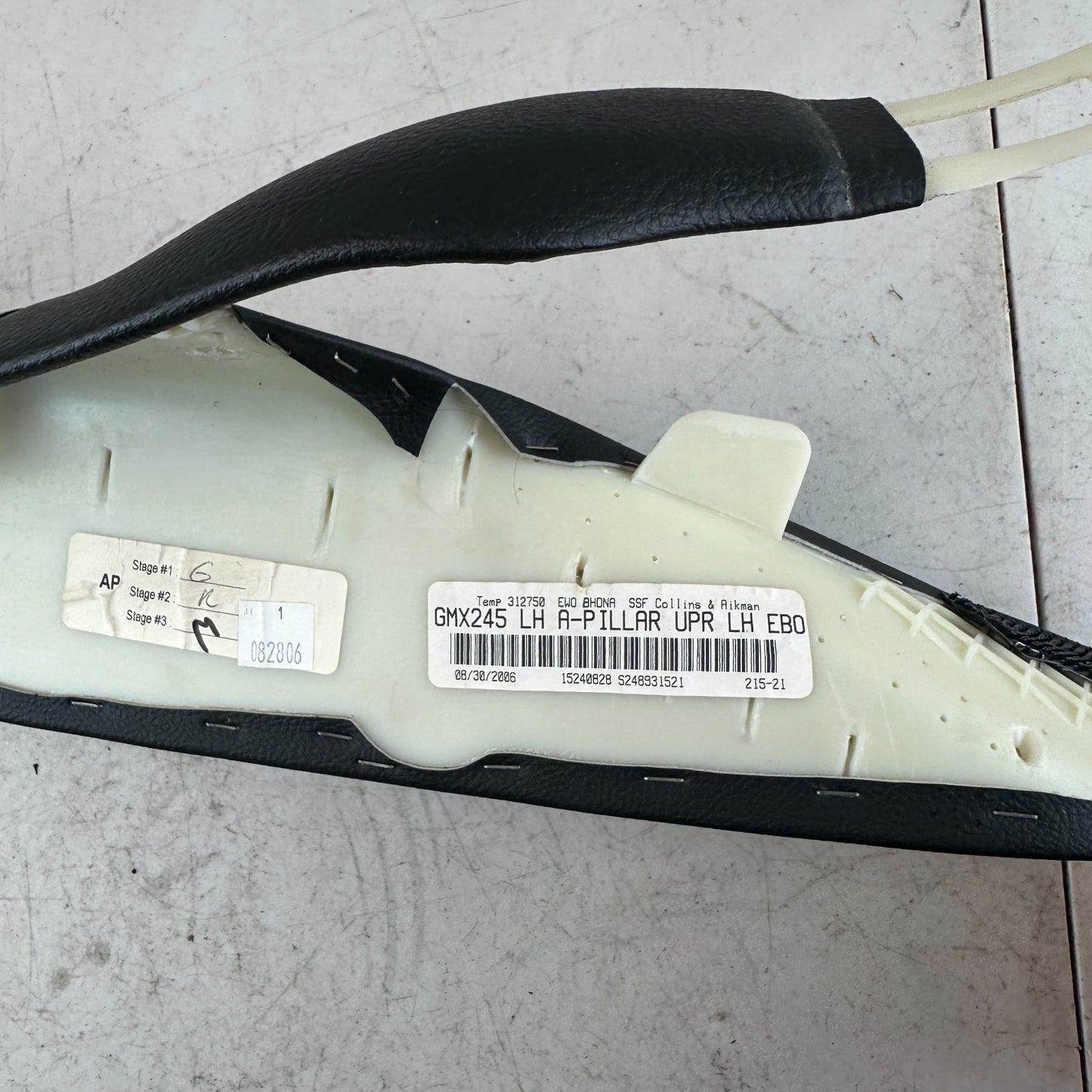05-13 CHEVROLET CORVETTE C6 WINDSHIELD FRONT LEFT A-PILLAR TRIM COVER PANEL OEM