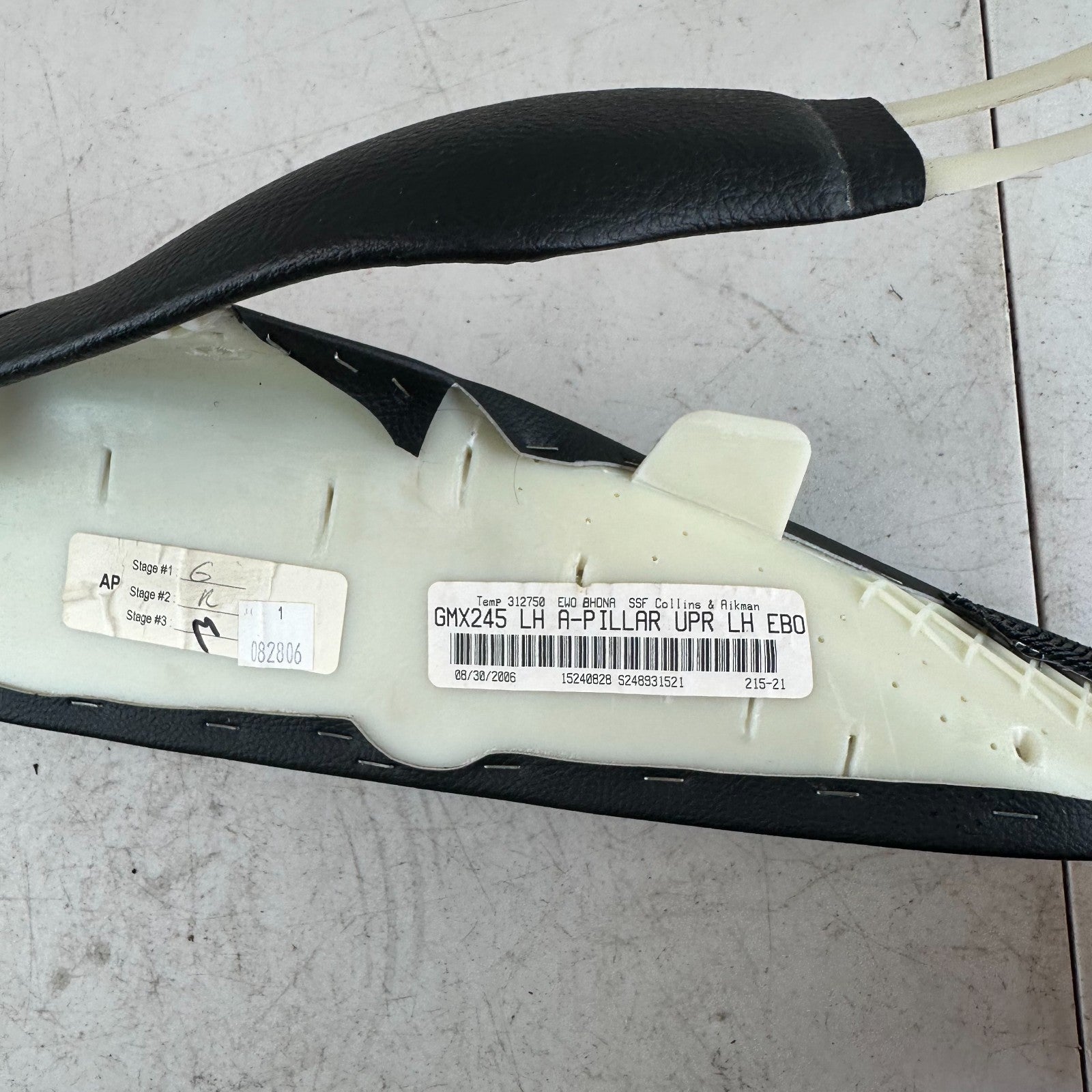 05-13 CHEVROLET CORVETTE C6 WINDSHIELD FRONT LEFT A-PILLAR TRIM COVER PANEL OEM