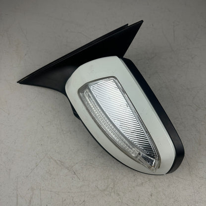 08-09 MERCEDES W204 C300 C63 FRONT LEFT DRIVER SIDE VIEW DOOR MIRROR WHITE OEM