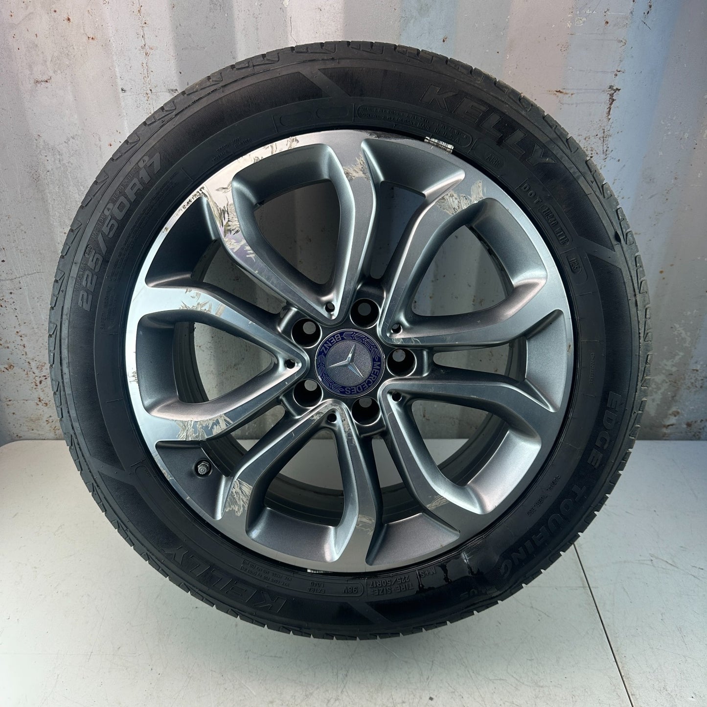 2015-2018 MERCEDES W205 C300 17x7' INCH 10 SPOKE WHEEL RIM W/ TIRE A2054010200
