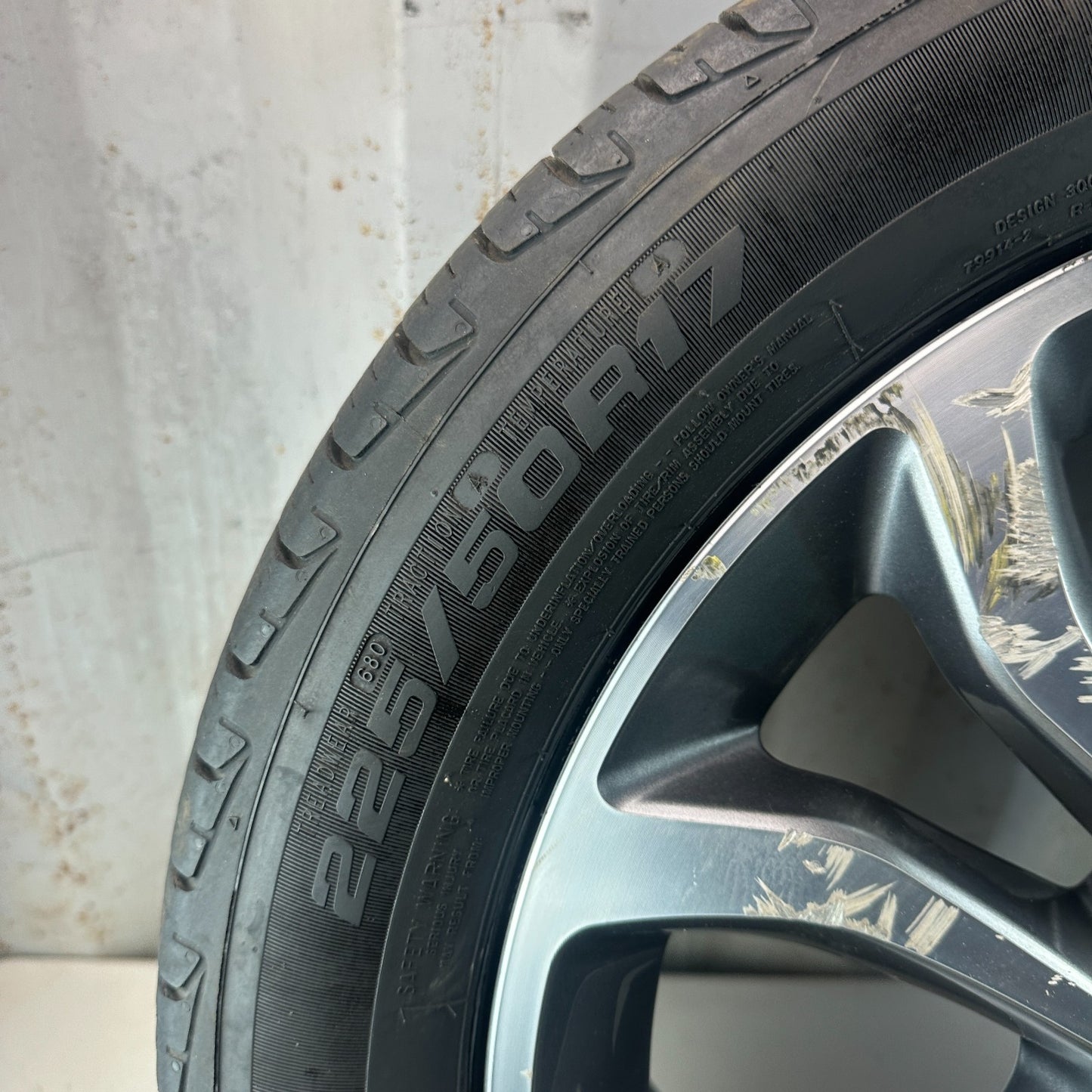2015-2018 MERCEDES W205 C300 17x7' INCH 10 SPOKE WHEEL RIM W/ TIRE A2054010200
