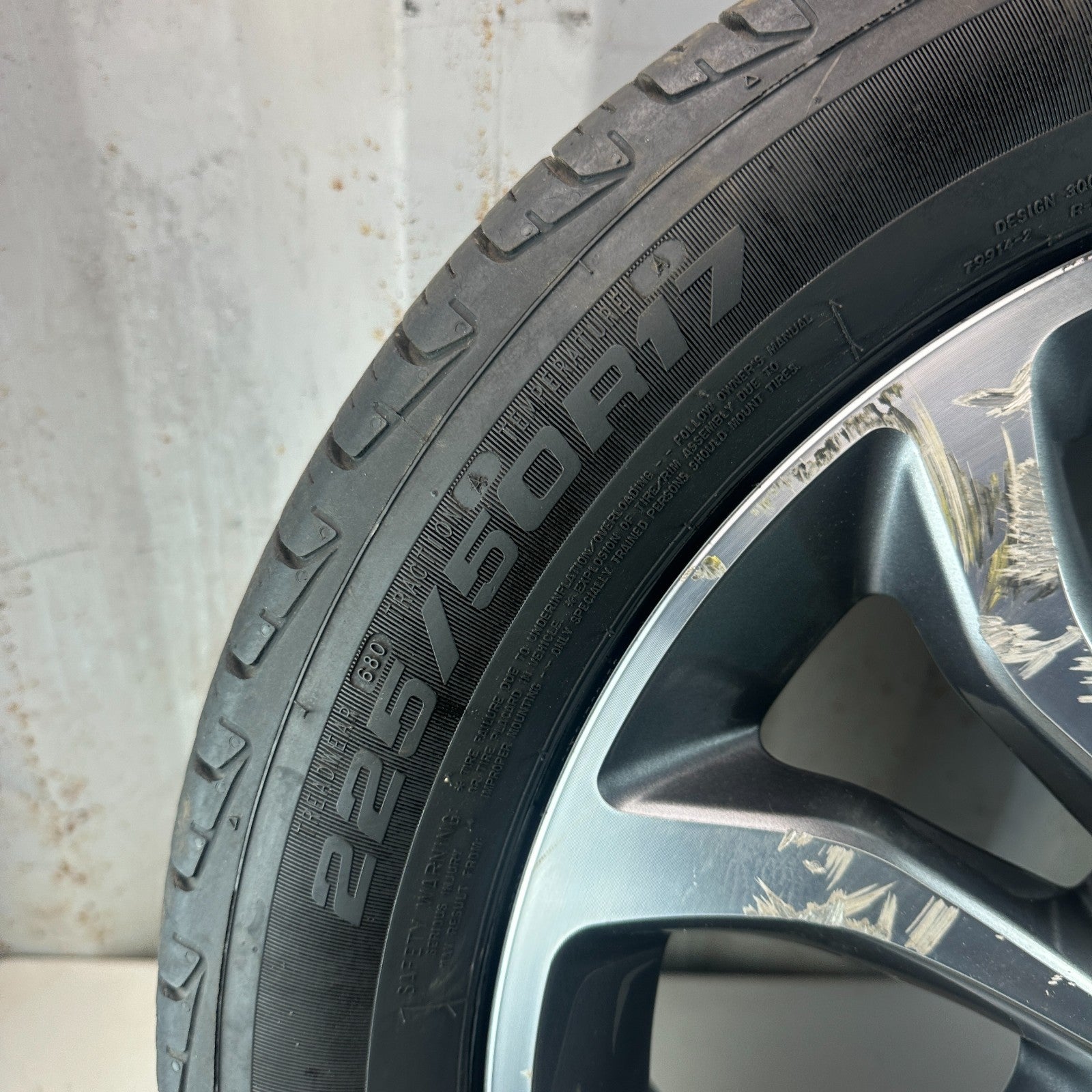 2015-2018 MERCEDES W205 C300 17x7' INCH 10 SPOKE WHEEL RIM W/ TIRE A2054010200