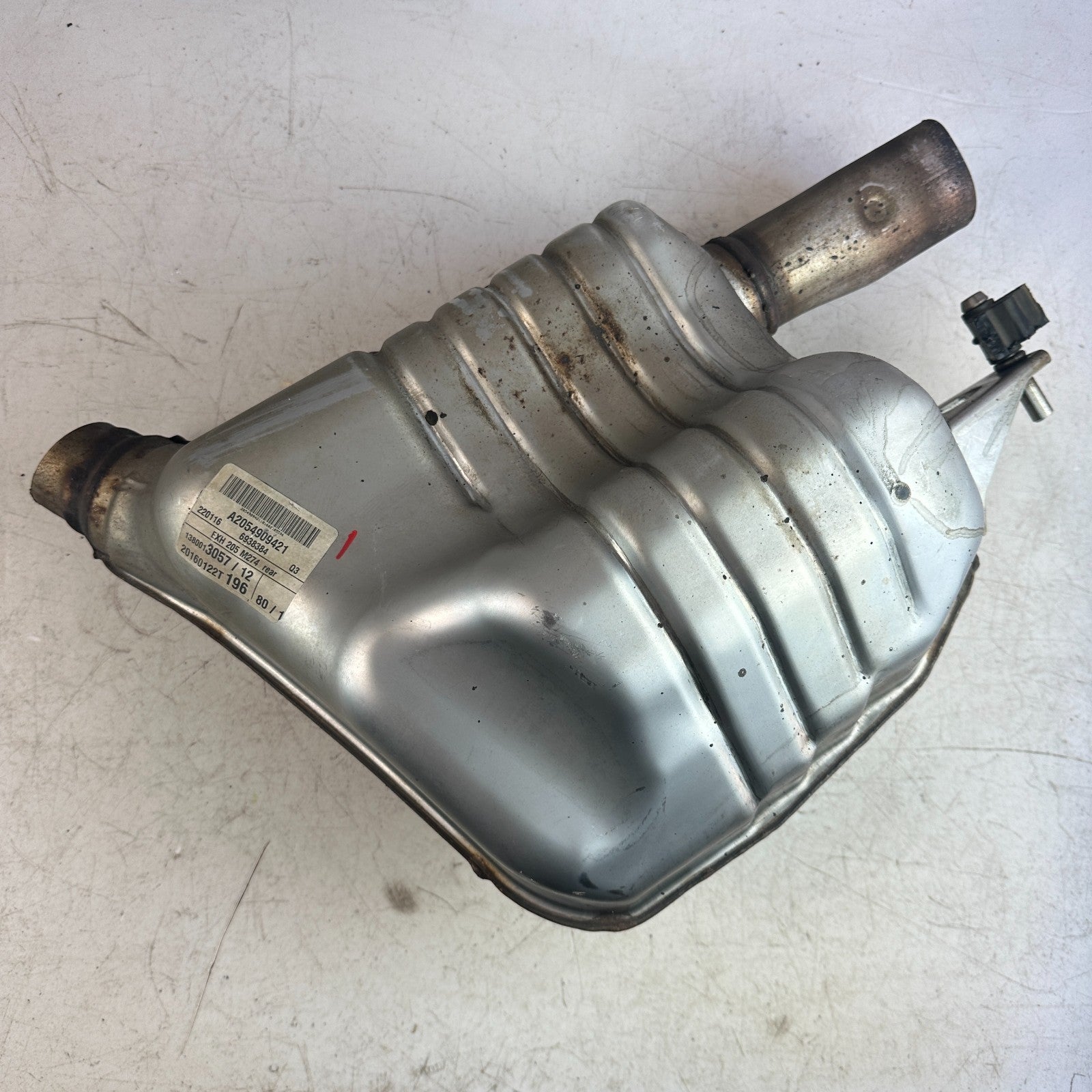 2015-2018 MERCEDES W205 C300 REAR LEFT DRIVER EXHAUST MUFFLER A2054909421 OEM