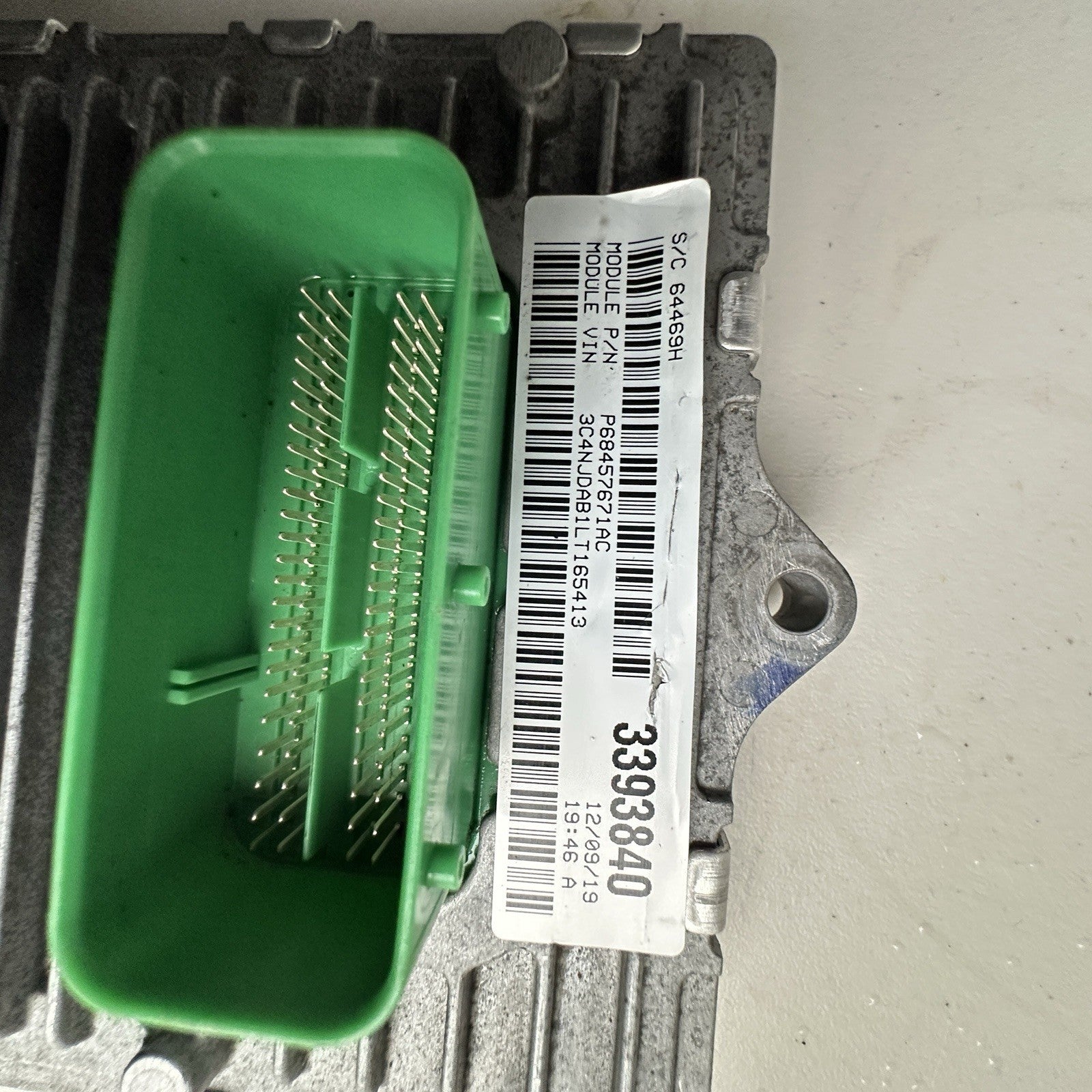 2017-2021 JEEP COMPASS ENGINE COMPUTER MODULE ECU ECM OEM Р68457671AC