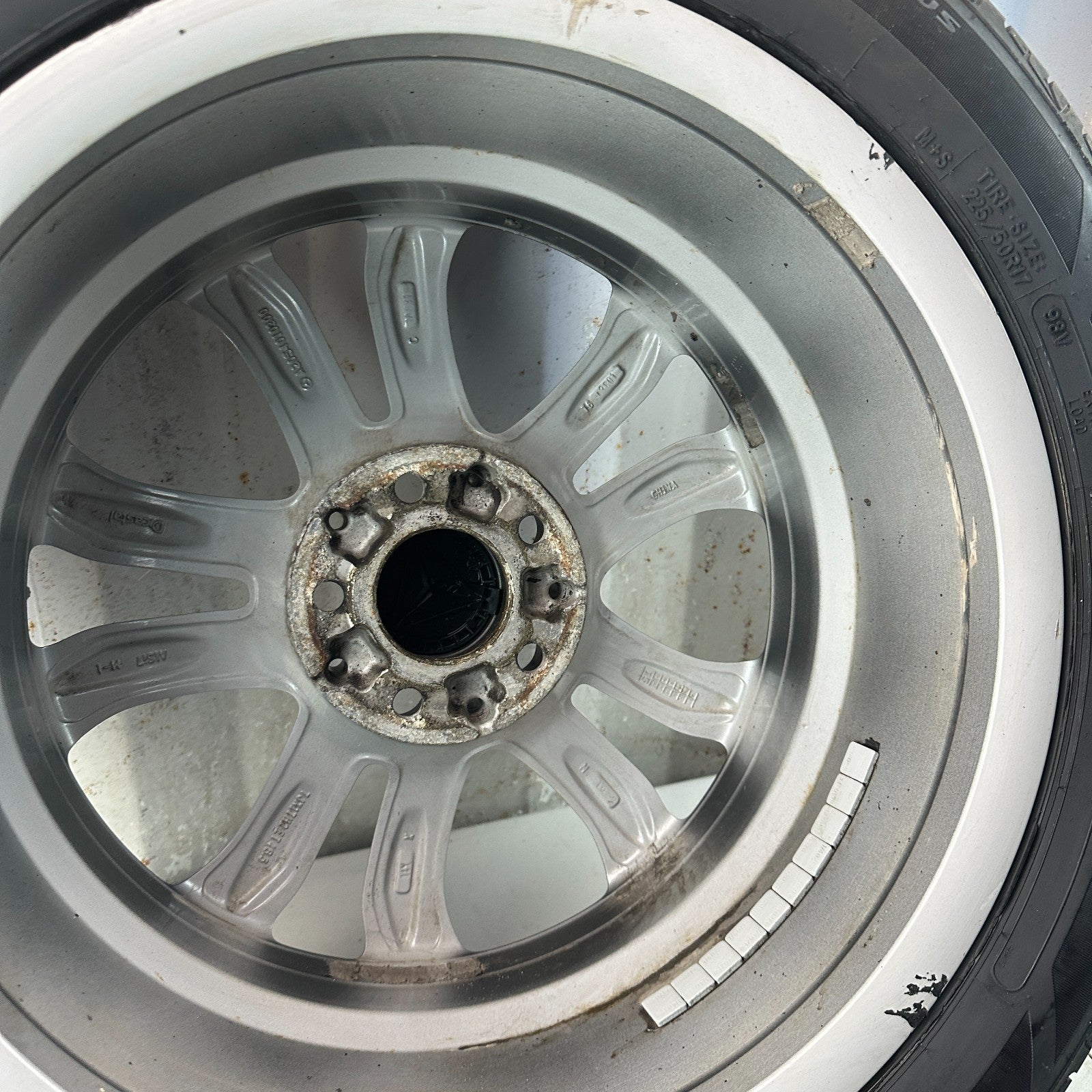 2015-2018 MERCEDES W205 C300 17x7' INCH 10 SPOKE WHEEL RIM W/ TIRE A2054010200