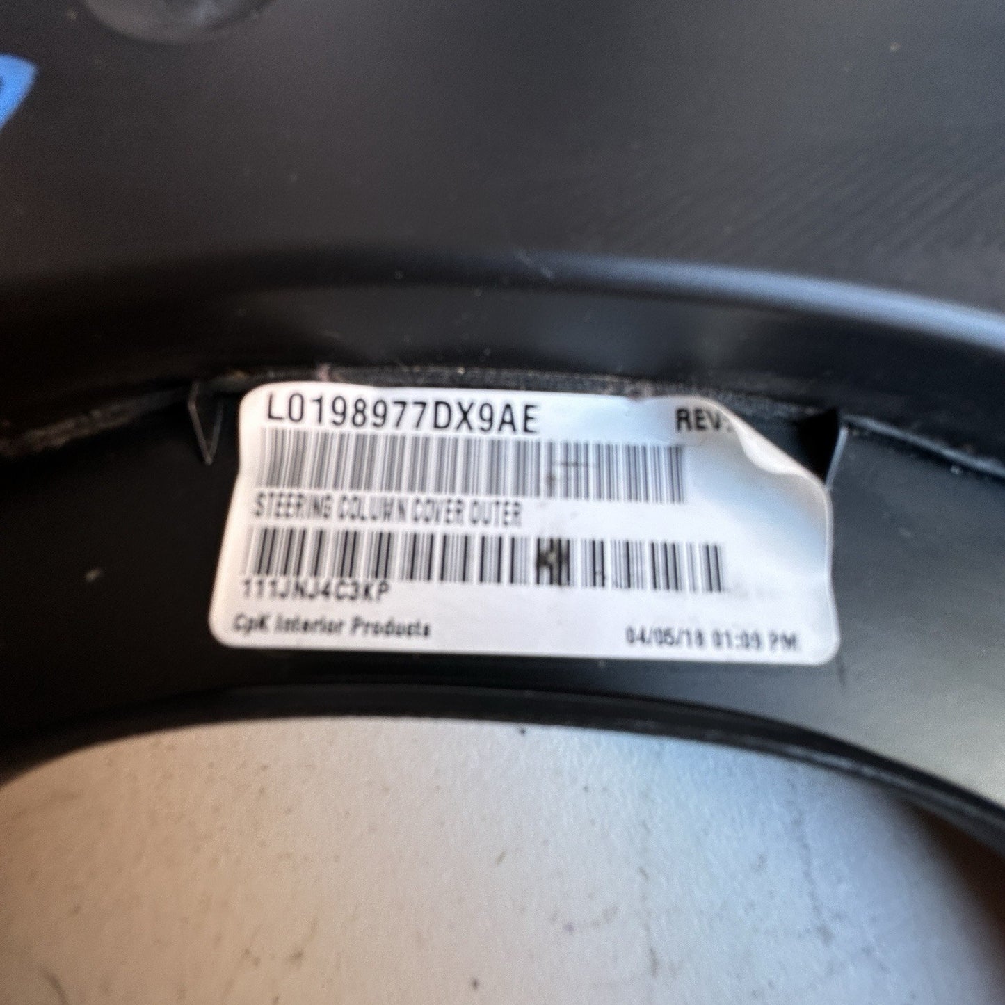 2015-2023 DODGE CHARGER STEERING COLUMN COVER.LO198977DX9AE