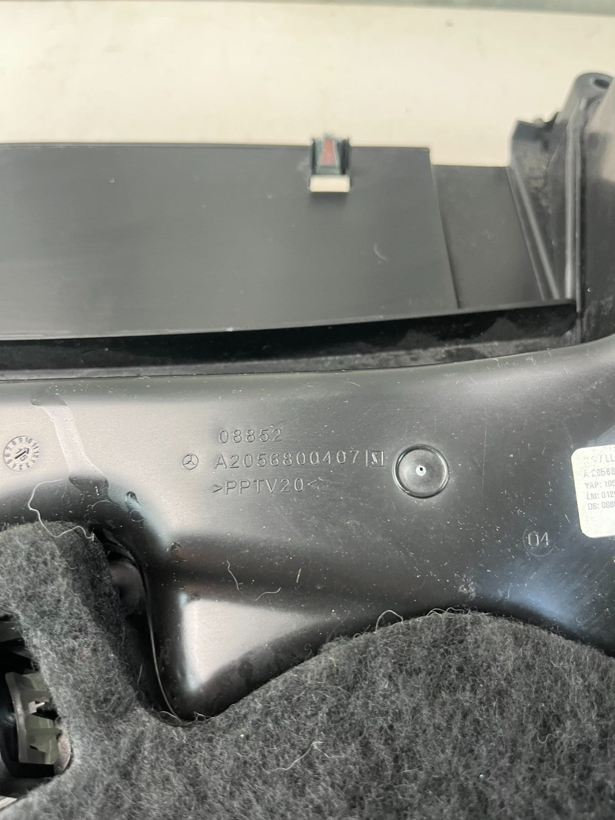 2015 - 2021 MERCEDES W205 C300 C43 C63 UNDER DASH RIGHT FOOTWELL LOWER PANEL OEM