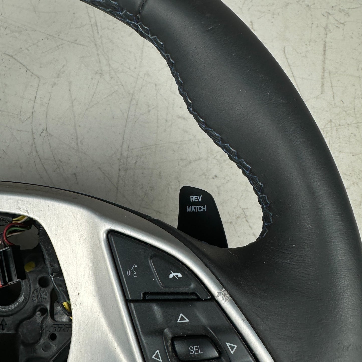 2014-15 CHEVROLET CORVETTE C7 STINGRAY MULTIFUNCTIONAL STEERING WHEEL Blue Stich