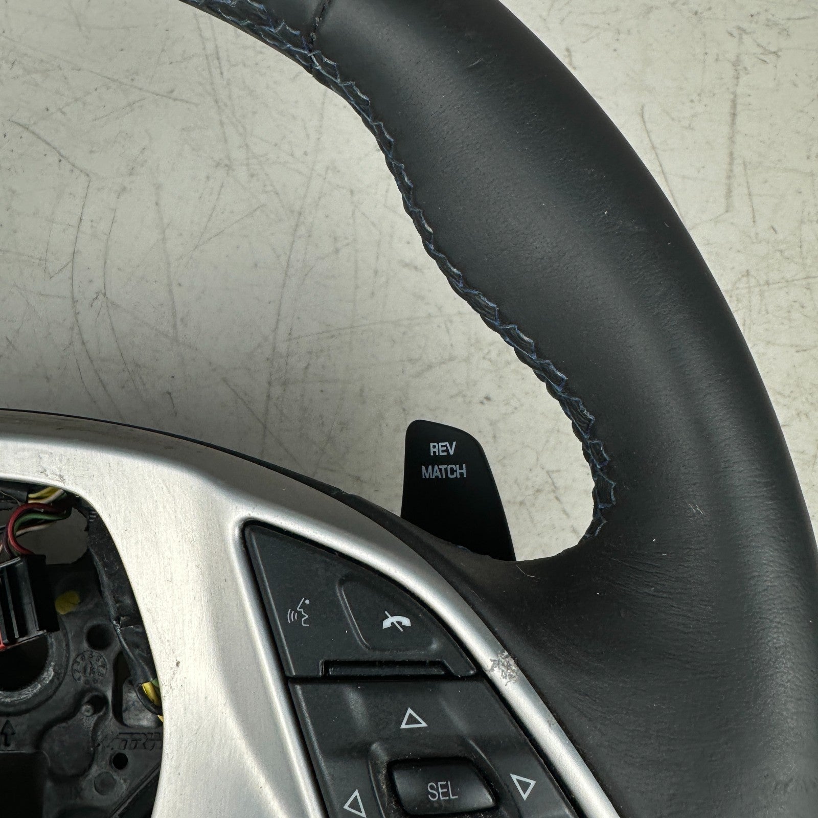 2014-15 CHEVROLET CORVETTE C7 STINGRAY MULTIFUNCTIONAL STEERING WHEEL Blue Stich