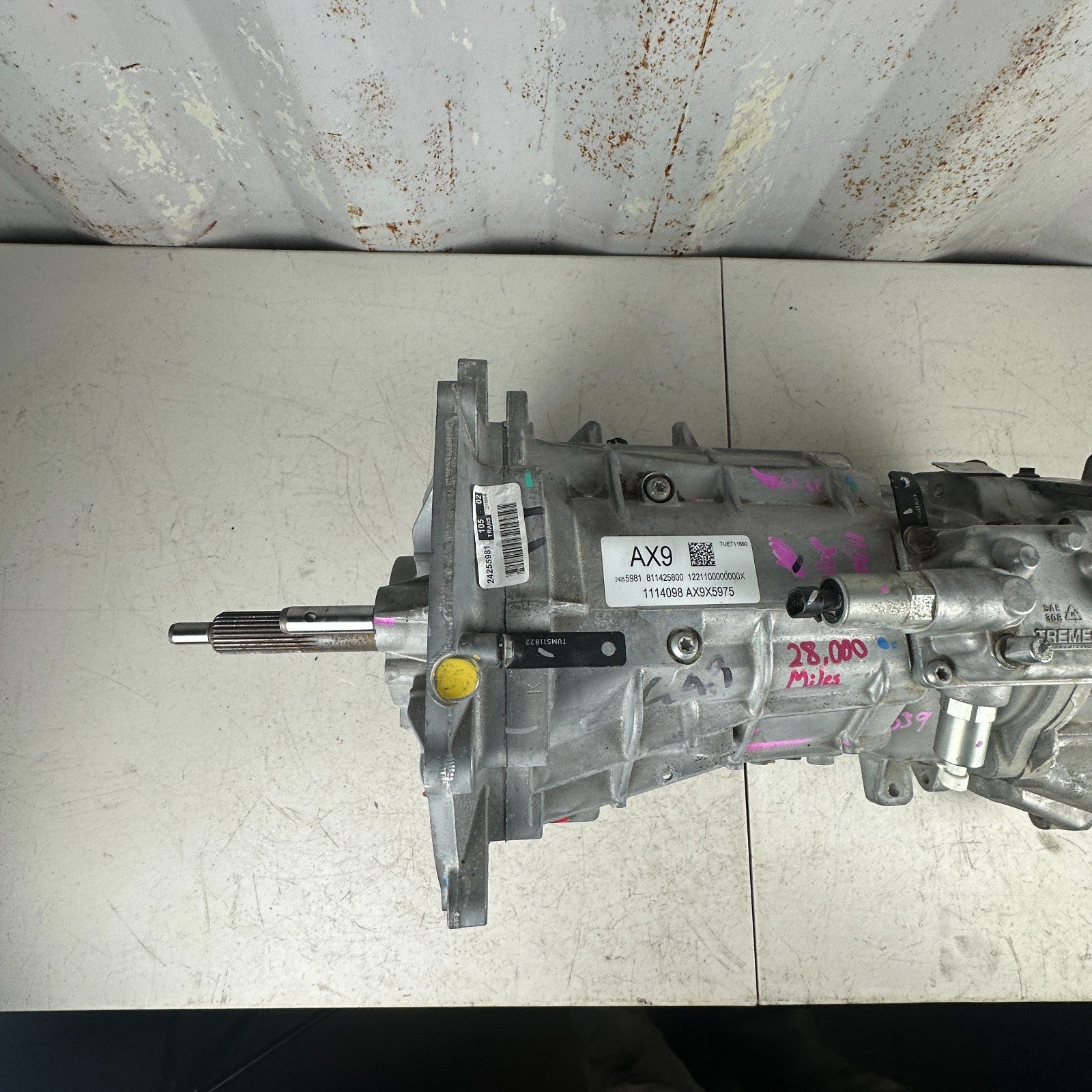 2014 CHEVROLET CORVETTE Z51 MANUAL TRANSMISSION ASSEMBLY 24255981 28K MILES OEM