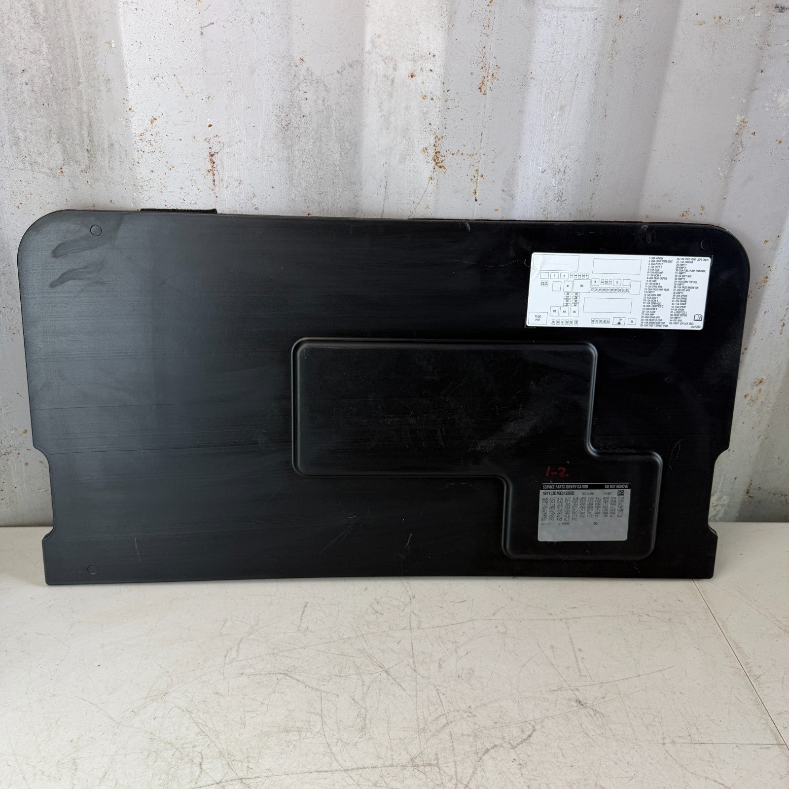 2014-19 CHEVROLET CORVETTE C7 REAR FLOOR CARGO STORAGE COMPARTMENT LID PANEL OEM