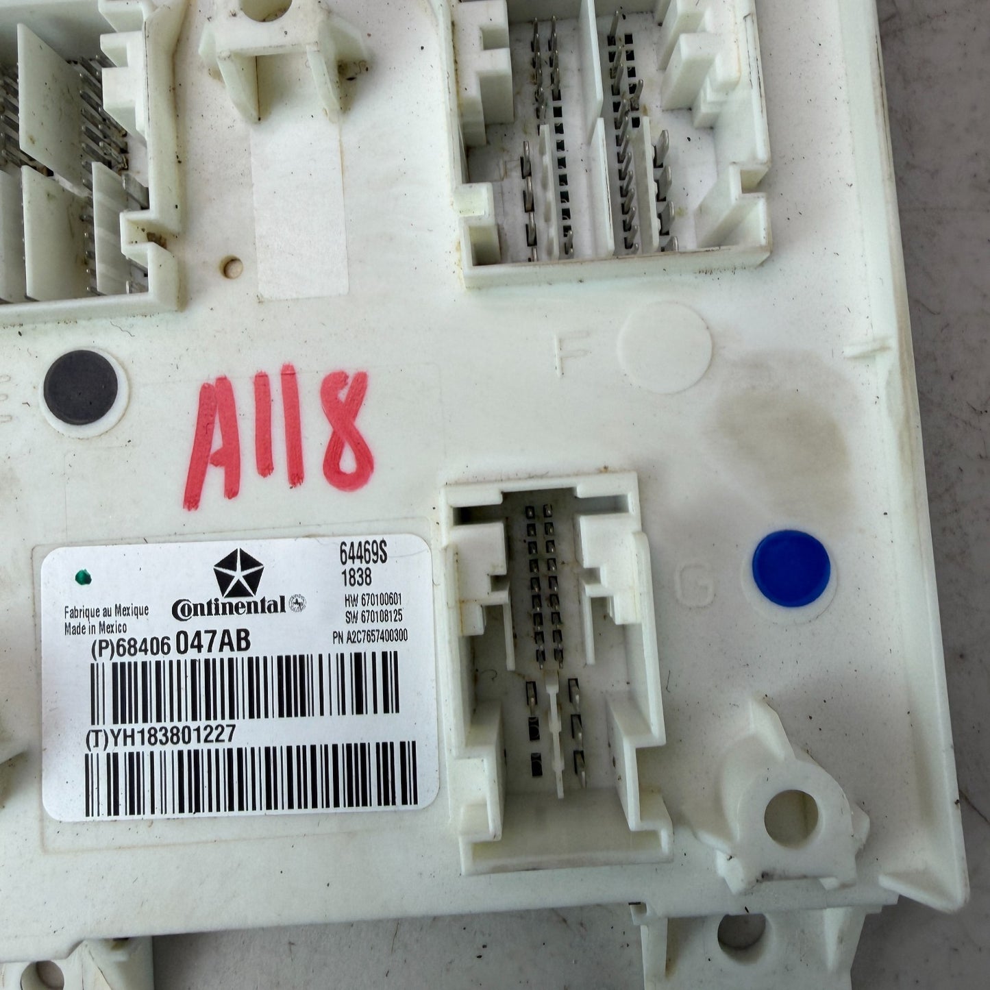 2017-2020 MASERATI LEVANTE SAM BODY CONTROL MODULE UNIT BCU BCM 68406047AB OEM