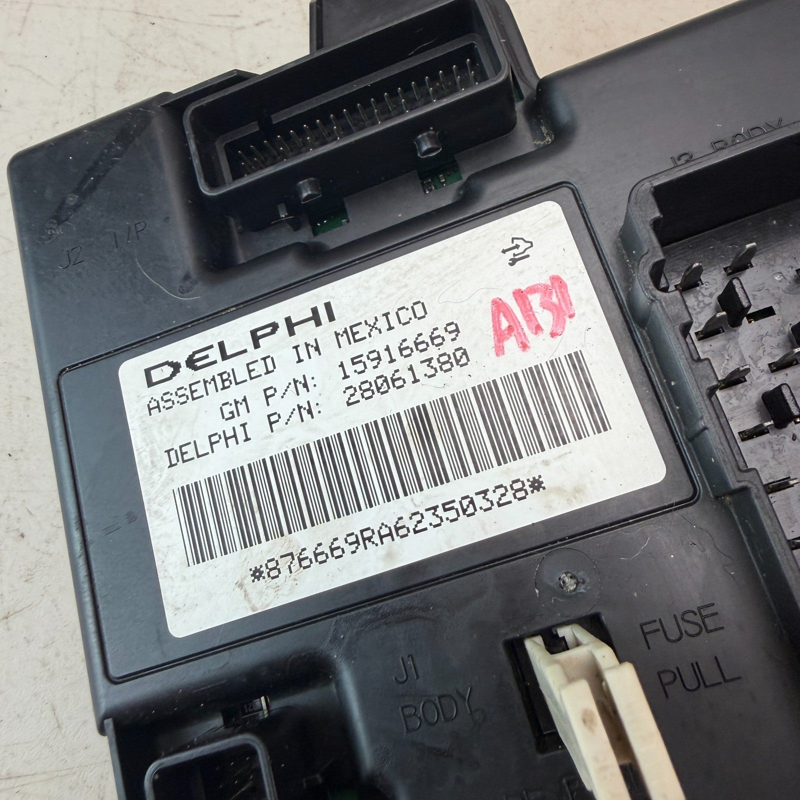 2007 CHEVROLET CORVETTE C6 CABIN BODY CONTROL MODULE UNIT BCM BCU 28061380 OEM