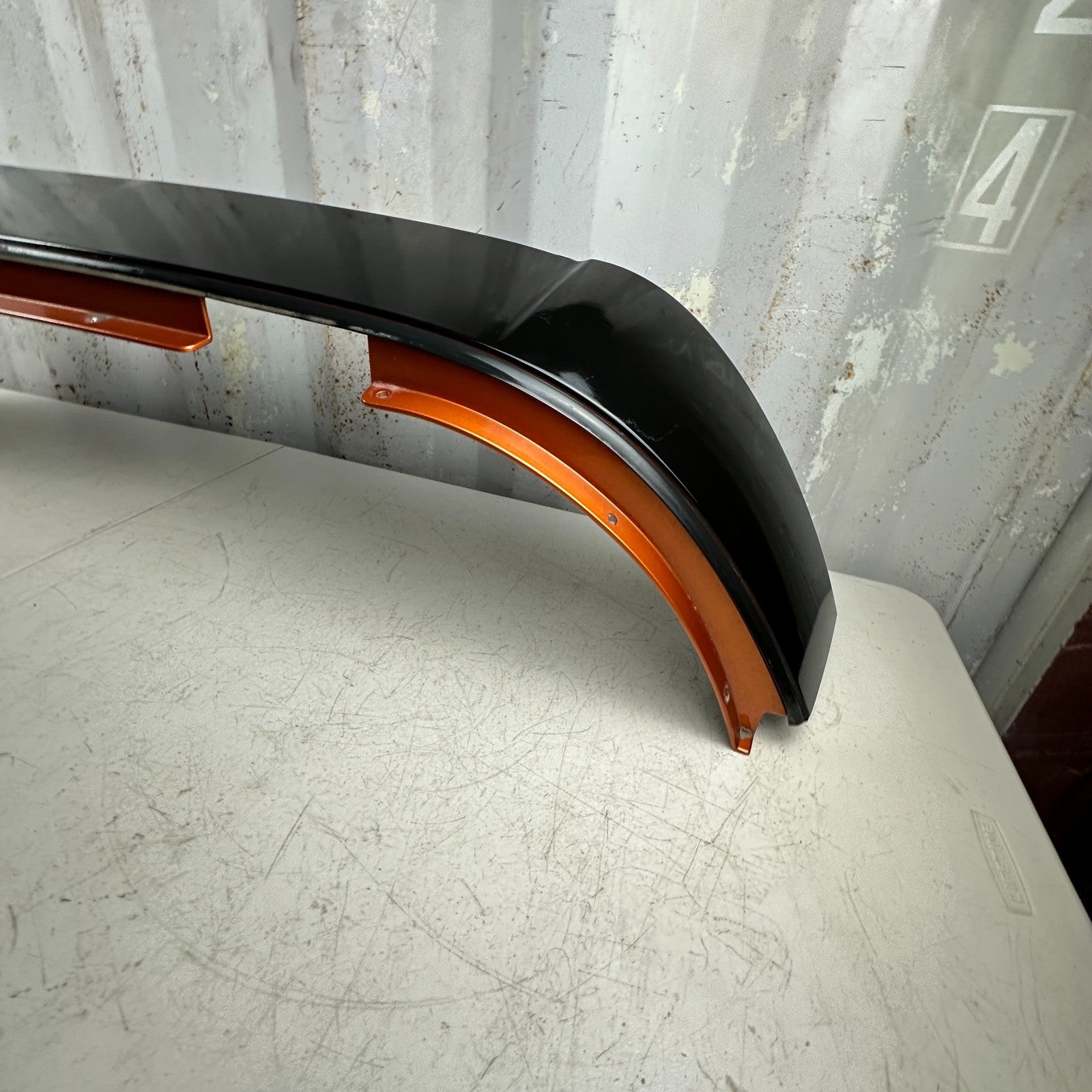 05-13 CHEVROLET CORVETTE C6 HARD TOP ROOF EXTENSION COVER REAR PANEL ORANGE OEM