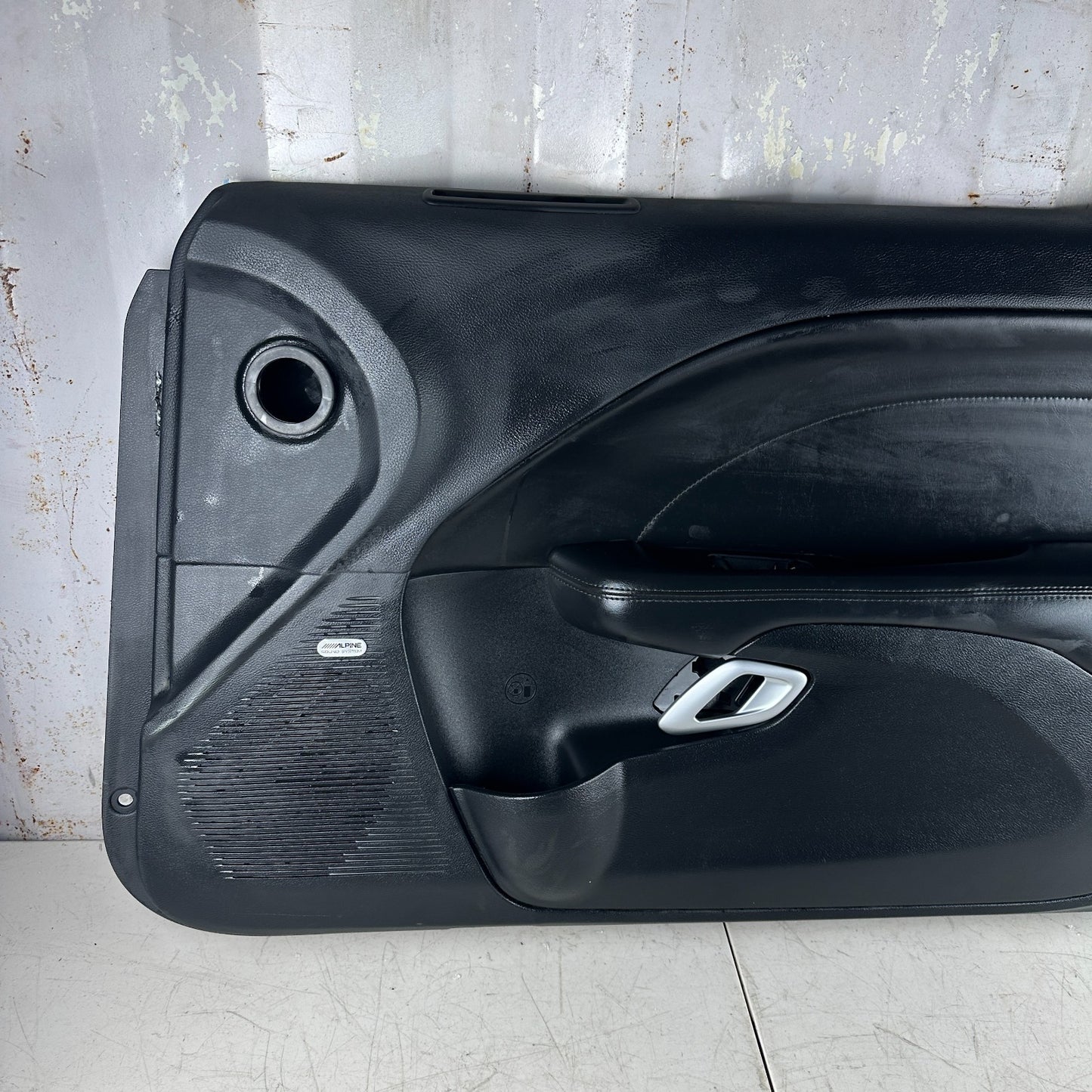 2015-2023 DODGE CHALLENGER FRONT RIGHT PASSENGER SIDE DOOR TRIM PANEL BLACK OEM