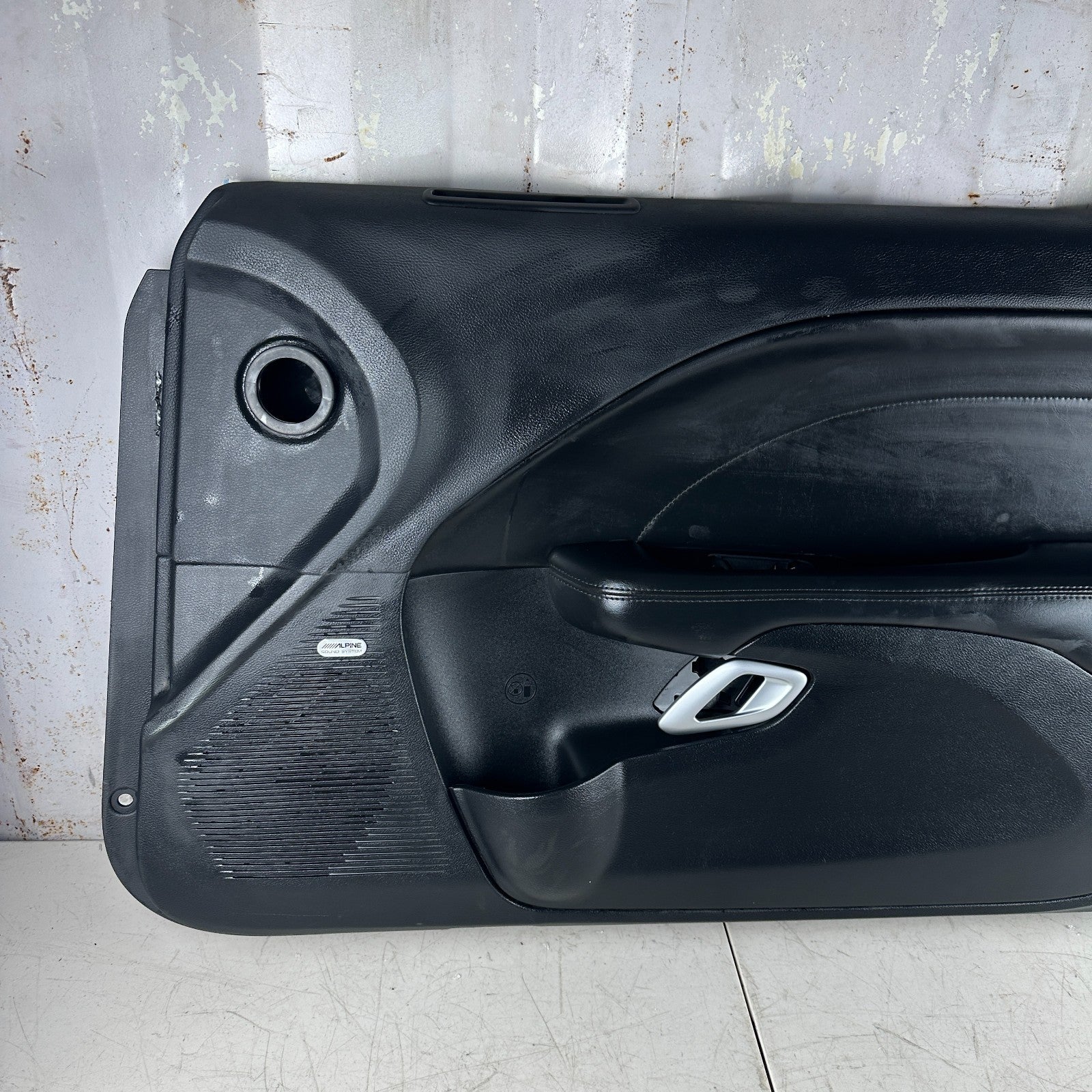 2015-2023 DODGE CHALLENGER FRONT RIGHT PASSENGER SIDE DOOR TRIM PANEL BLACK OEM