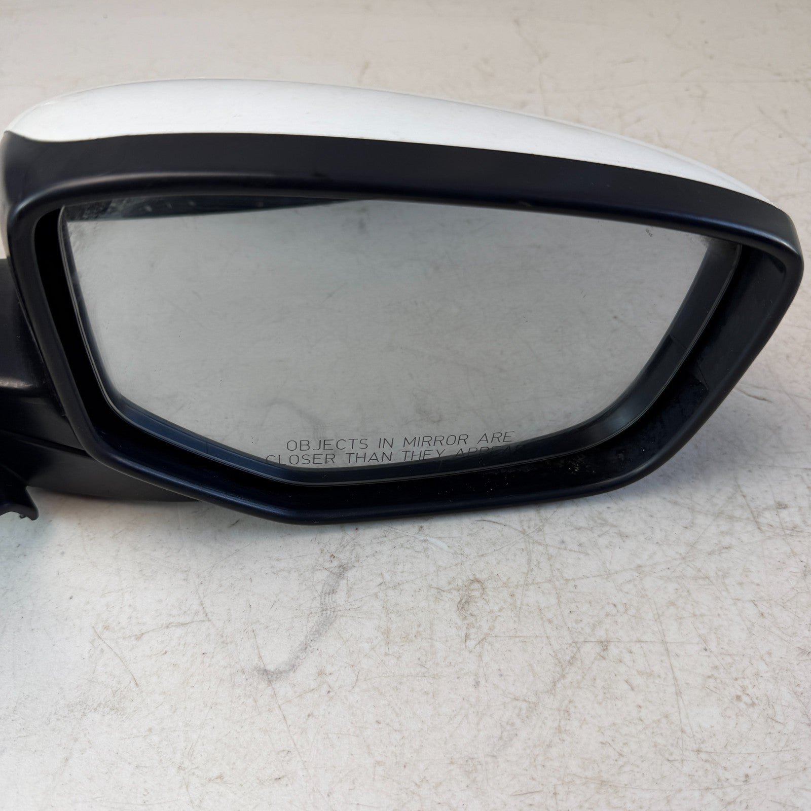 2013-17 HONDA ACCORD FRONT RIGHT PASSENGER VIEW DOOR MIRROR WHITE 76200-T2F-A110