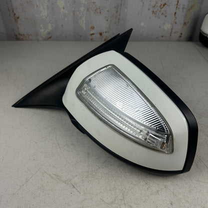 08-09 MERCEDES W204 C300 C63 FRONT LEFT DRIVER SIDE VIEW DOOR MIRROR WHITE OEM