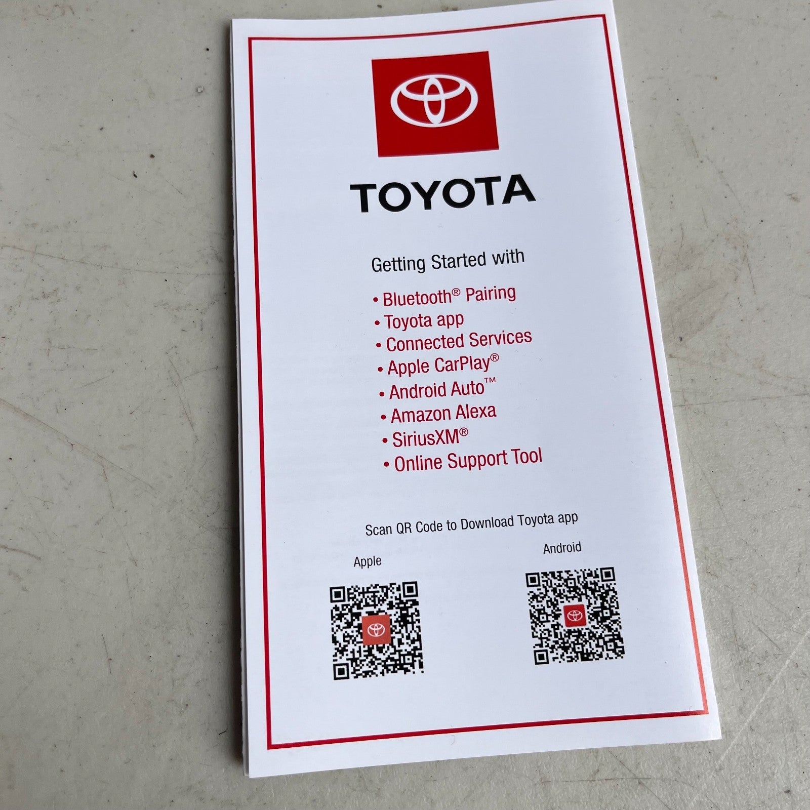 2022 TOYOTA LEATHER CASE FOR OWNER'S OWNERS MANUAL OPERATORS USER GUIDE OEM