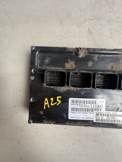 05 2005 Dodge Grand Caravan Engine Control Module Computer ECM ECU Unit 04748635
