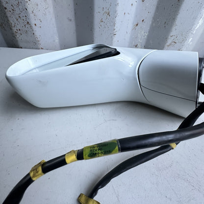 2014-2019 Chevy Corvette C7  Left Driver Mirror Assembly White OEM