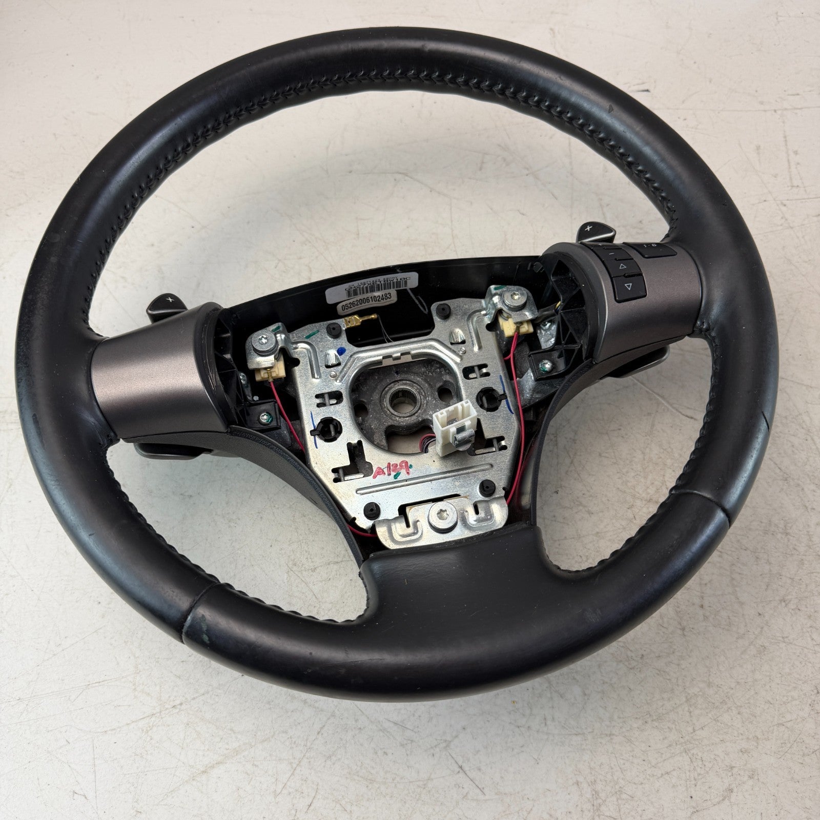 2005-2013 CHEVROLET CORVETTE C6 DRIVER STEERING WHEEL W/ PADDLE SHIFTER 15871423