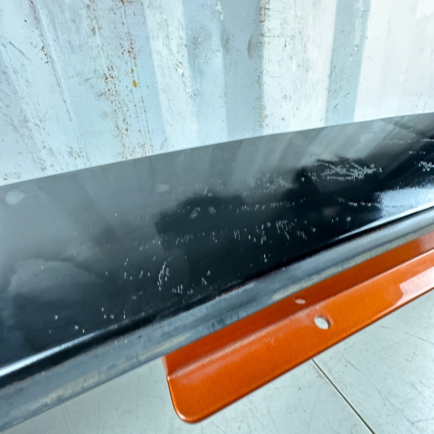 05-13 CHEVROLET CORVETTE C6 HARD TOP ROOF EXTENSION COVER REAR PANEL ORANGE OEM