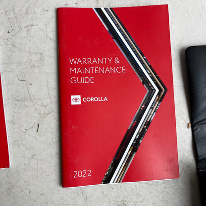 2022 TOYOTA LEATHER CASE FOR OWNER'S OWNERS MANUAL OPERATORS USER GUIDE OEM