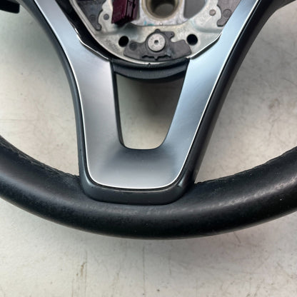 2015-18 MERCEDES W205 C300 STEERING WHEEL W/ PADDLE SHIFTER LEATHER A0004601803