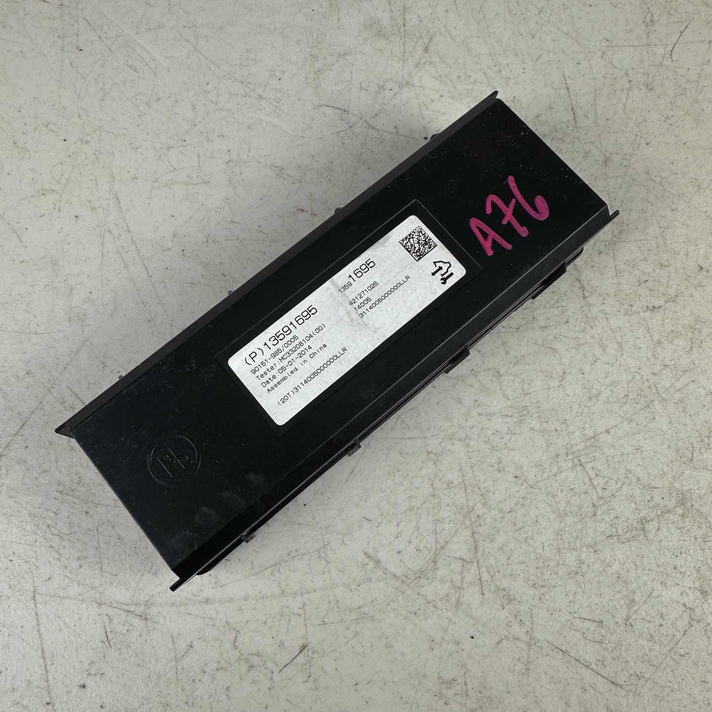 2014-19 CHEVROLET CORVETTE C7 AC HEATER TEMPERATURE CONTROL MODULE 13591695 OEM