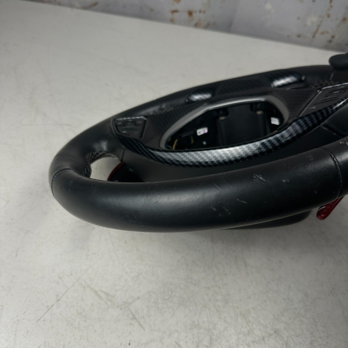 14-19 CHEVY CORVETTE C7 CARBON FIBER STEERING WHEEL W/ PADDLE SHIFTER & SWITCHS