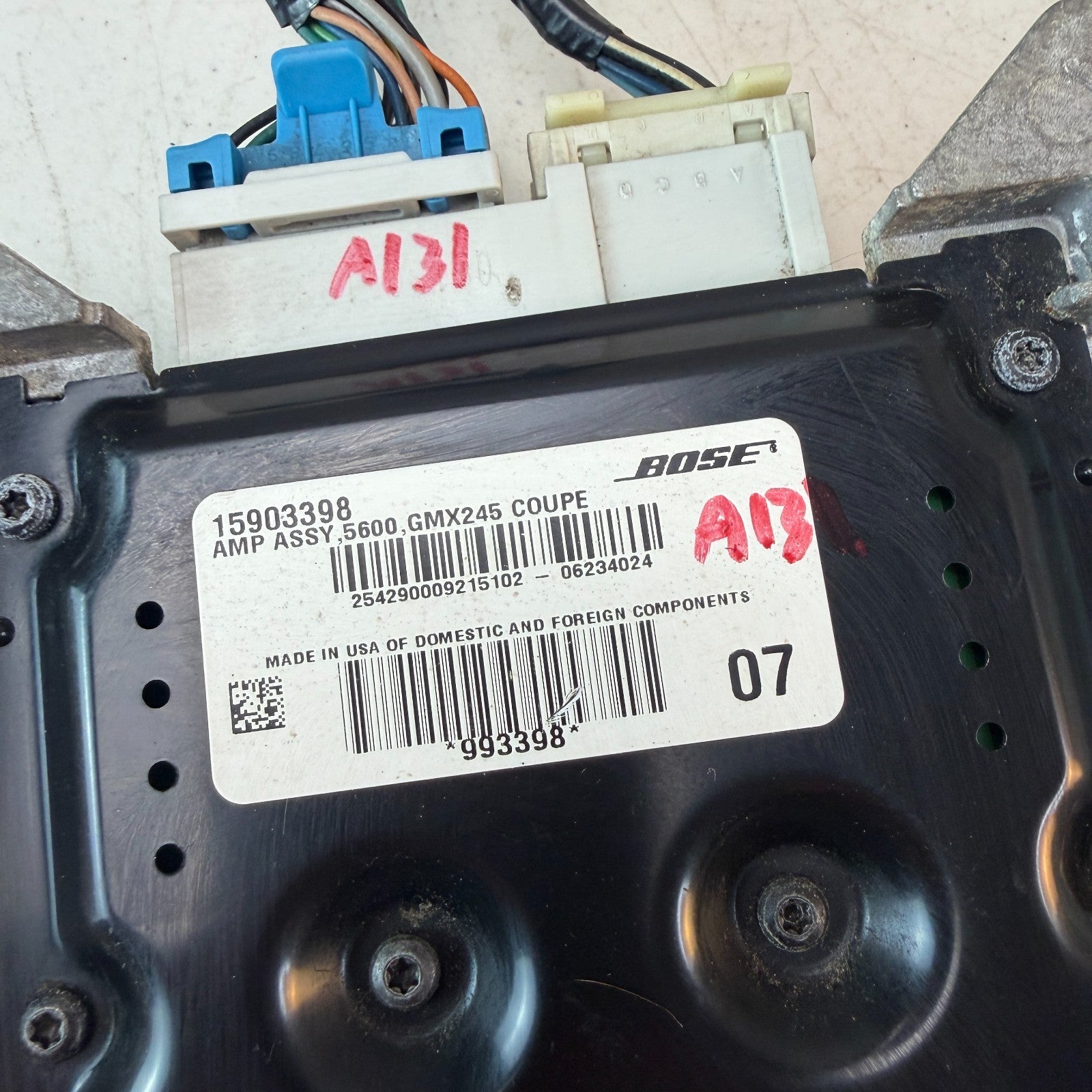 2005-2013 CHEVROLET CORVETTE C6 FRONT BOSE AUDIO SPEAKER SOUND AMP AMPLIFIER OEM
