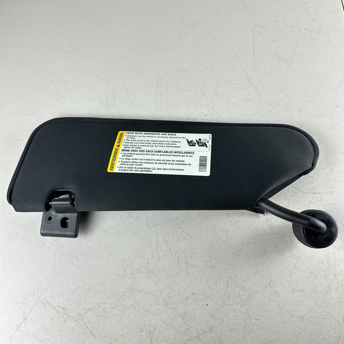 05-13 CHEVROLET CORVETTE FRONT RIGHT PASSENGER SIDE SUNVISOR SUN VISOR BLACK OEM