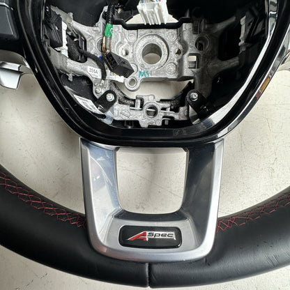 2023-2026 Acura Integra A Spec Steering Wheel Black Leather Red Stitch OEM