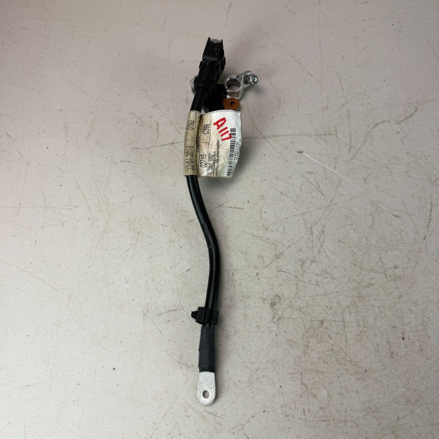 2017-2020 MASERATI LEVANTE REAR NEGATIVE BATTERY TERMINAL SENSOR WIRE CABLE OEM